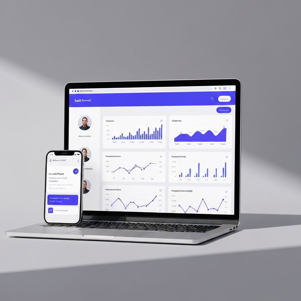 Tech solutions website mockup