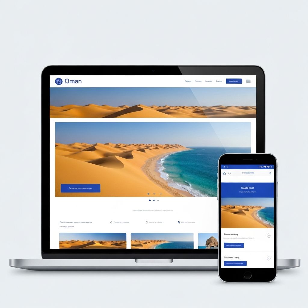Service agency website mockup